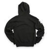 UNISEX HOCKEY FLEECE PULLOVER HOODY WITH CONTRAST LACES - BLACK/WHITE